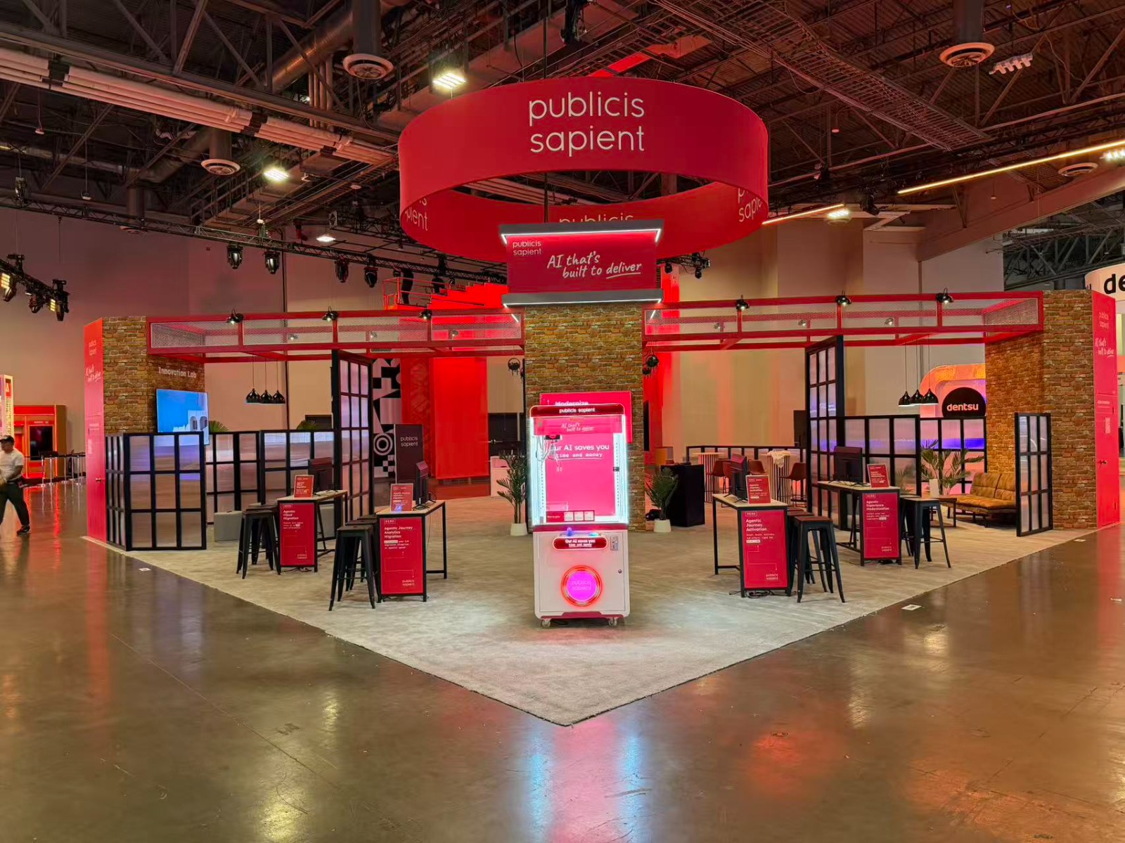 Trade show booth builder project by ET Expo for Publicis Sapient