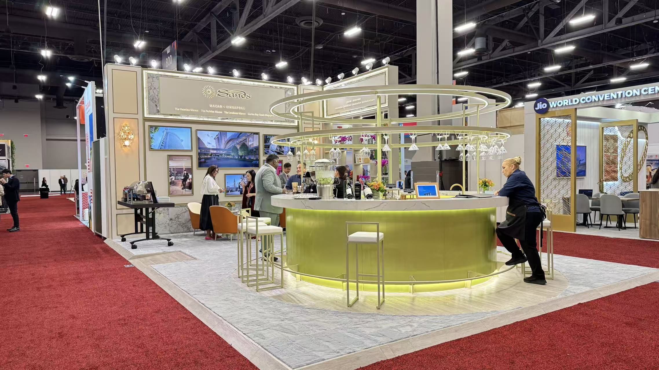 Custom trade show booth design by ET Expo at Sands Expo