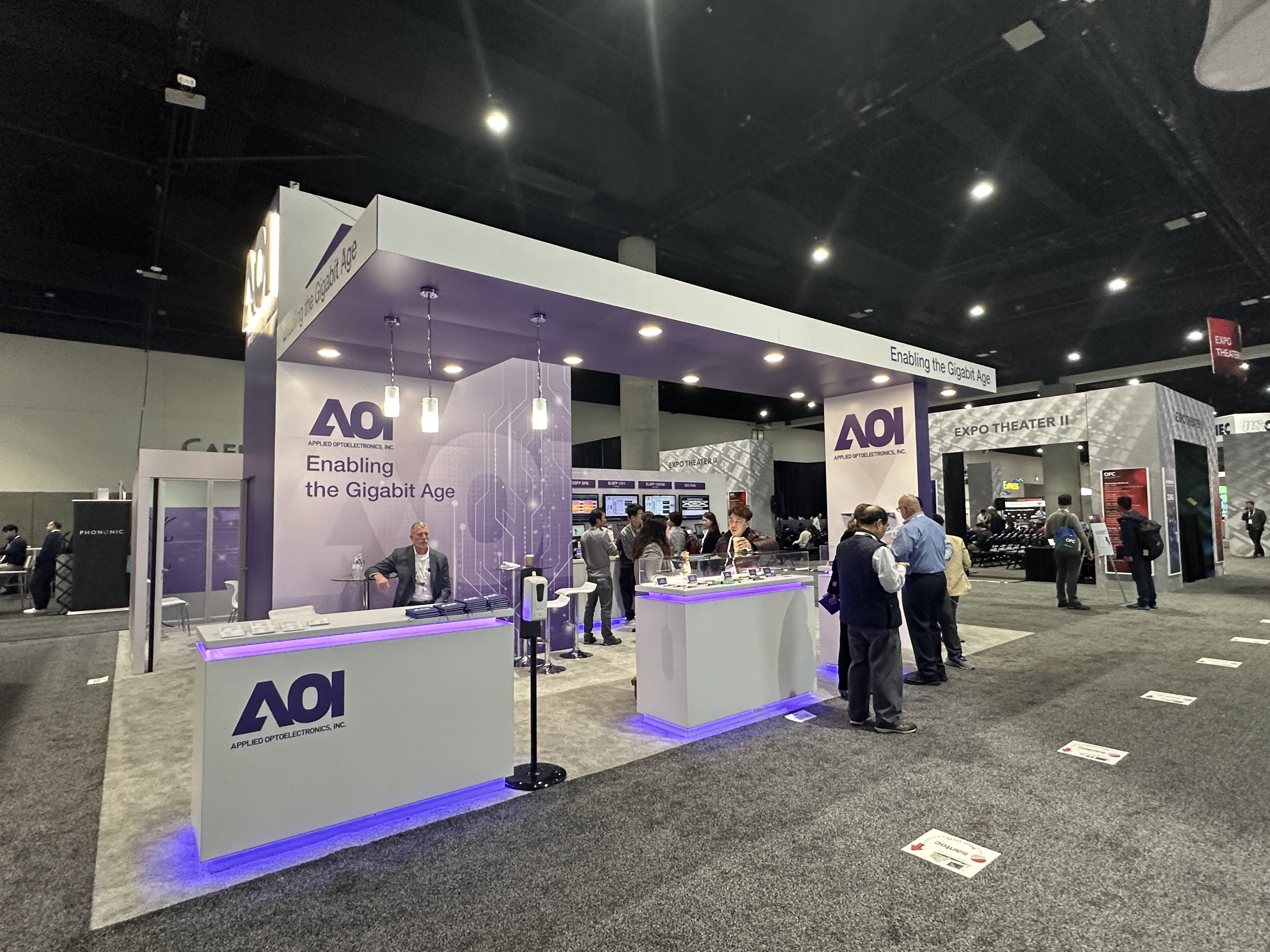 Applied Optoelectronics stand at OFC