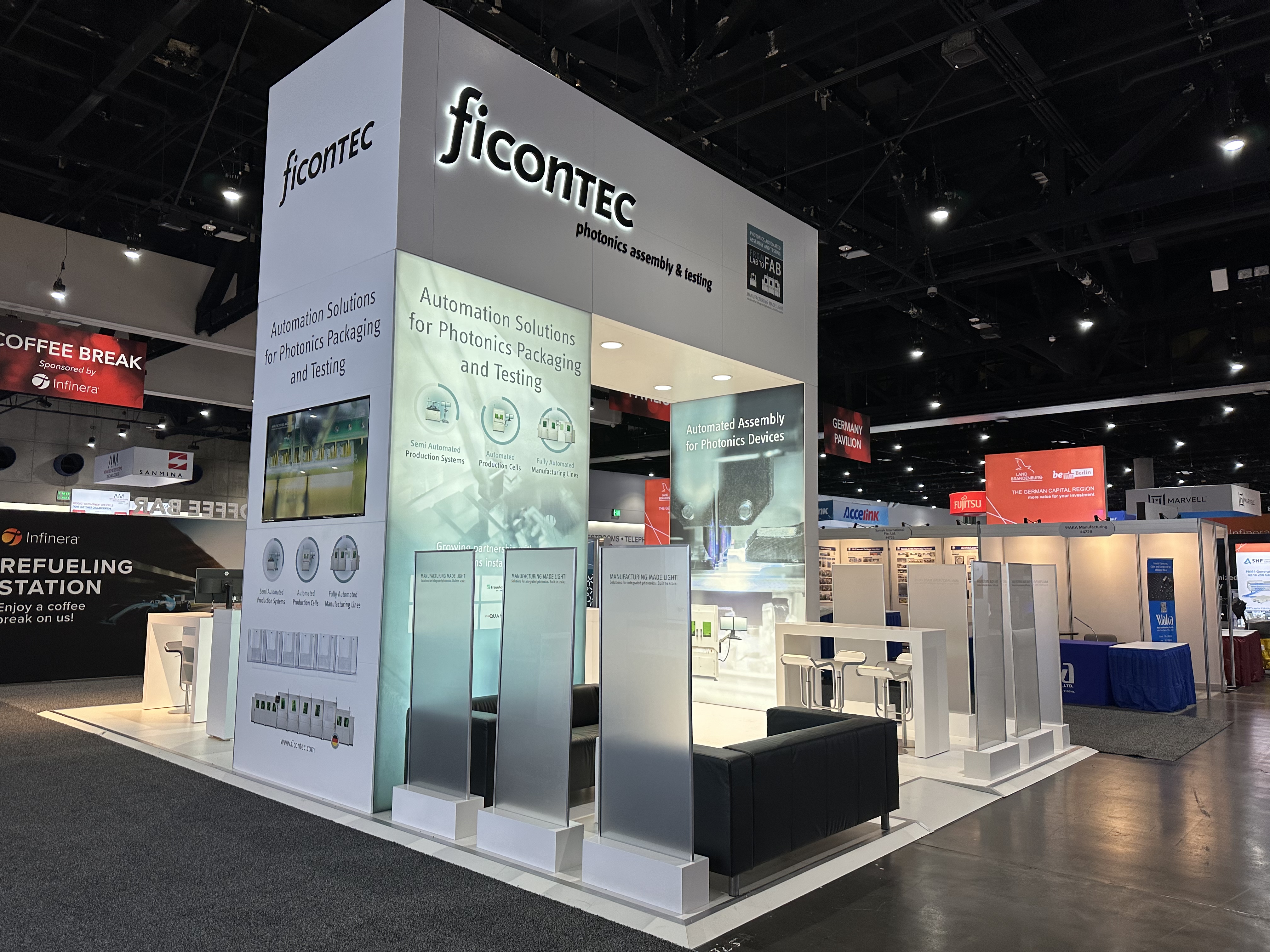 ficonTEC stand at OFC