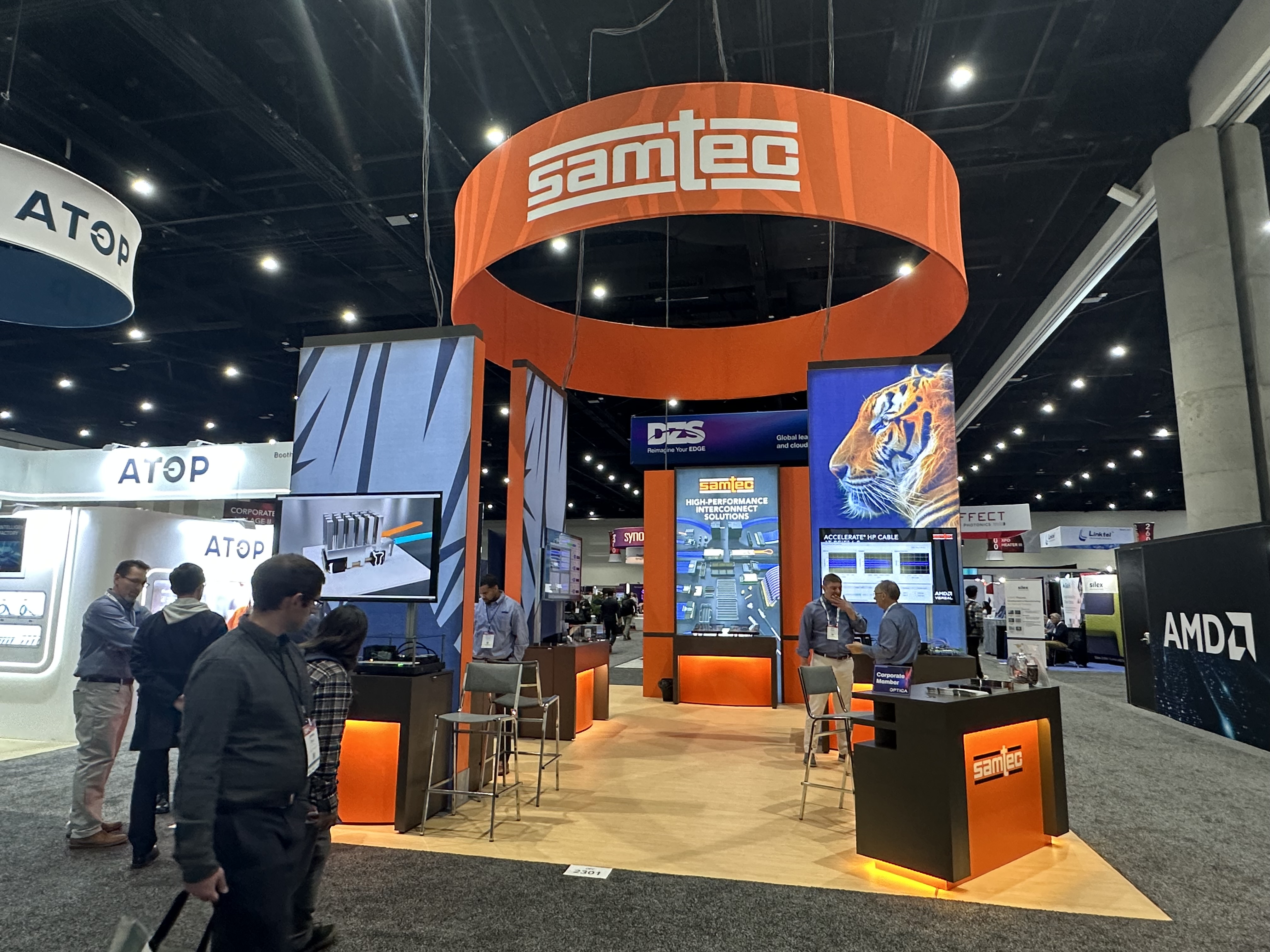 Samtec stand at OFC