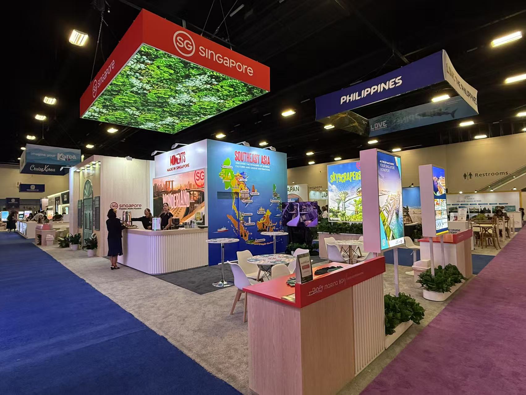 Singapore Pavilion stand at Seatrade Cruise