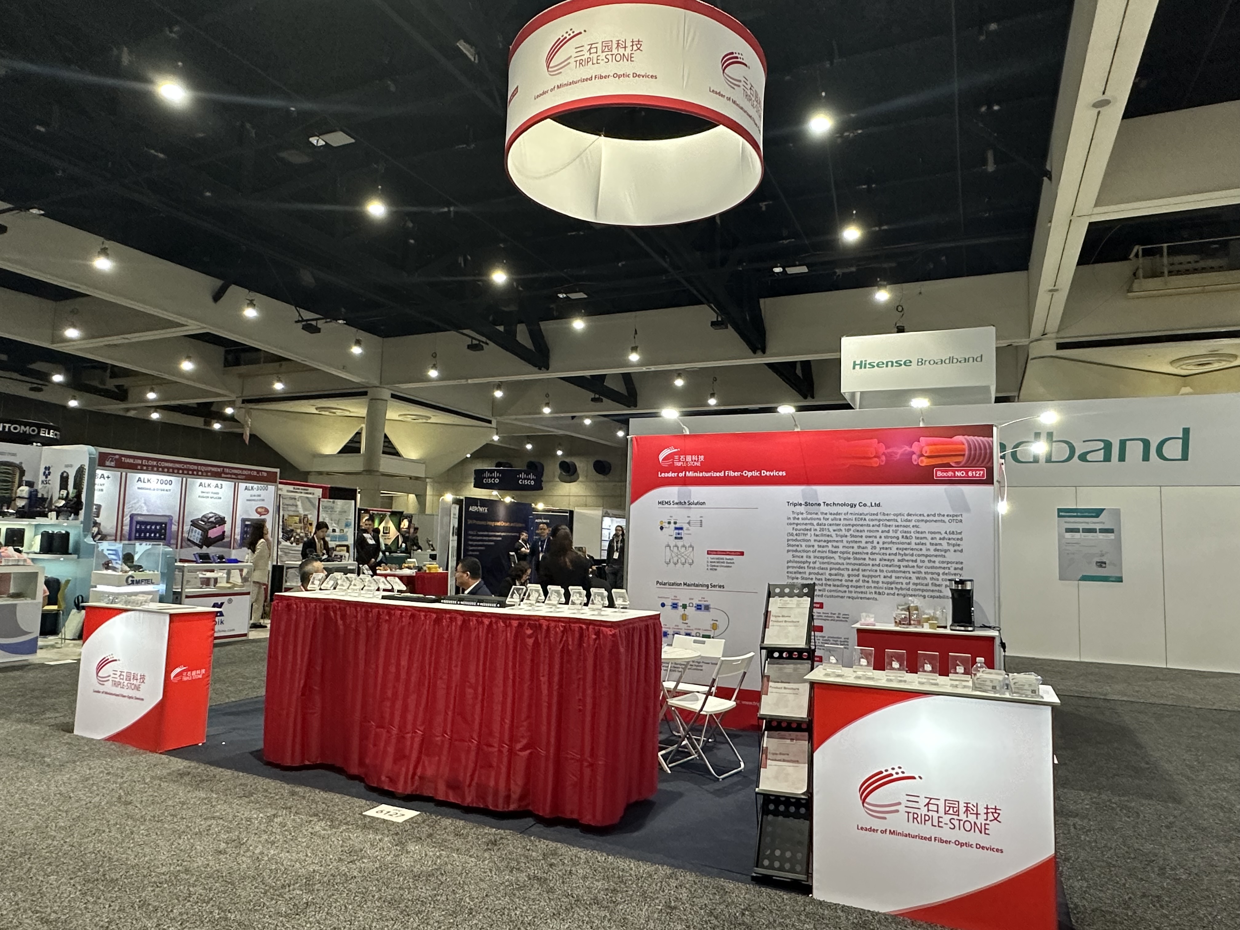 Triple-Stone Technology stand at OFC