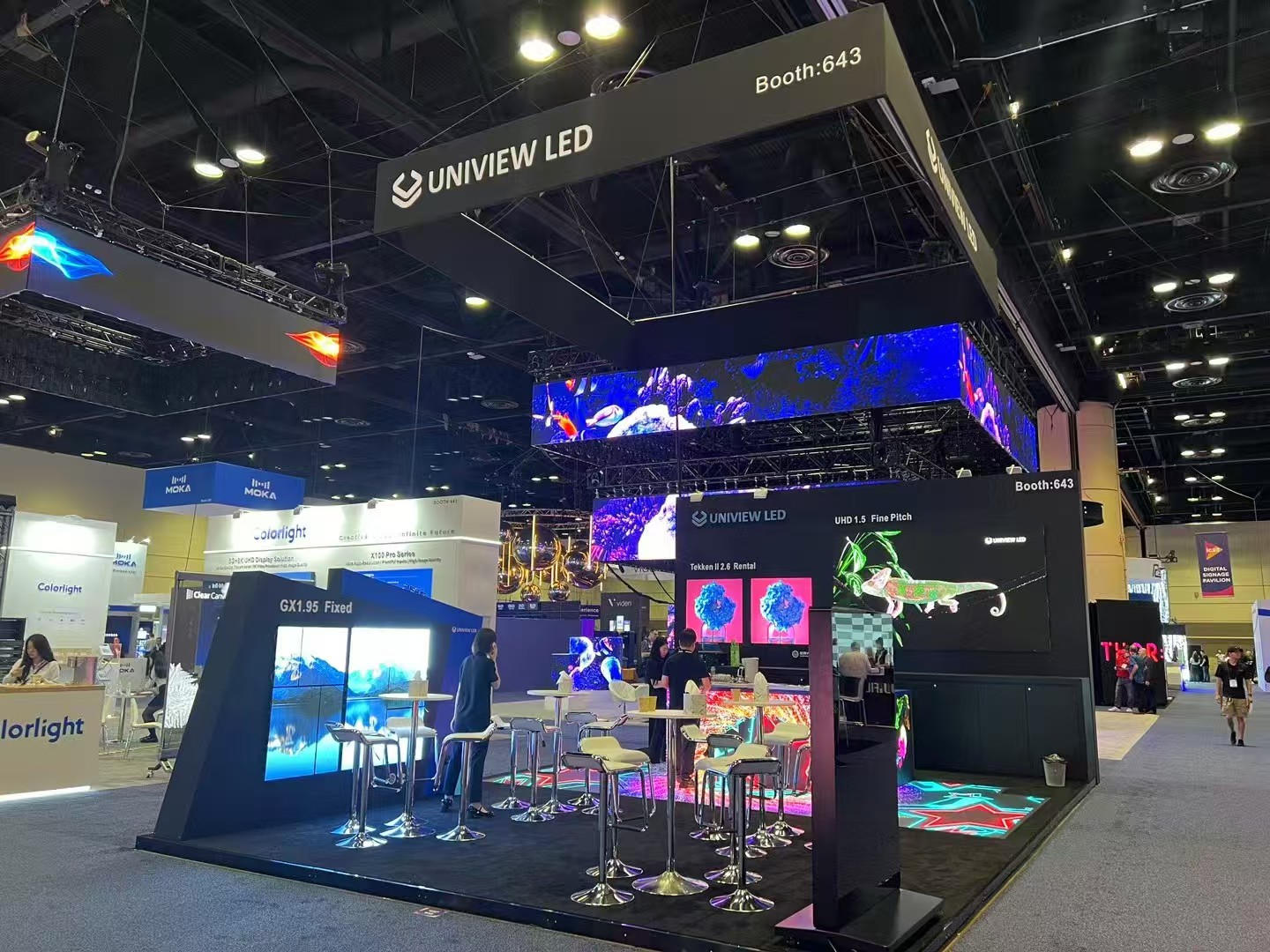 Uniview LED stand at InfoComm